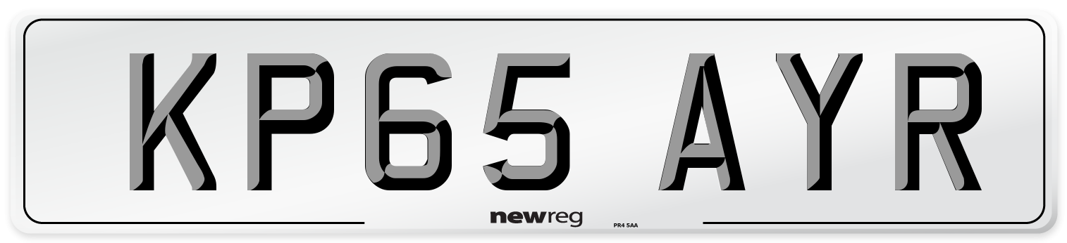 KP65 AYR Number Plate from New Reg